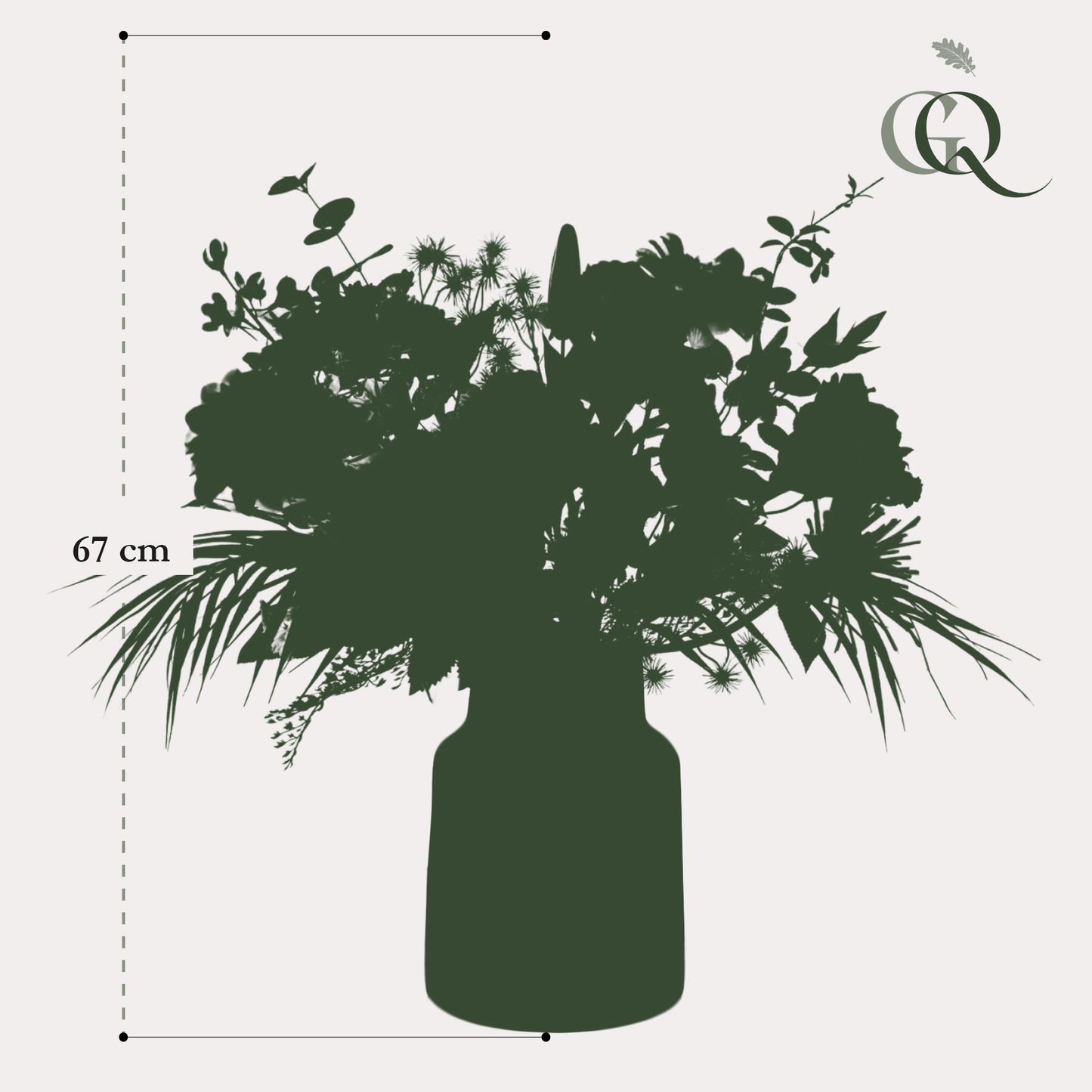Kunstbloemen - Boeket - Pretty Powerful - 67 cm