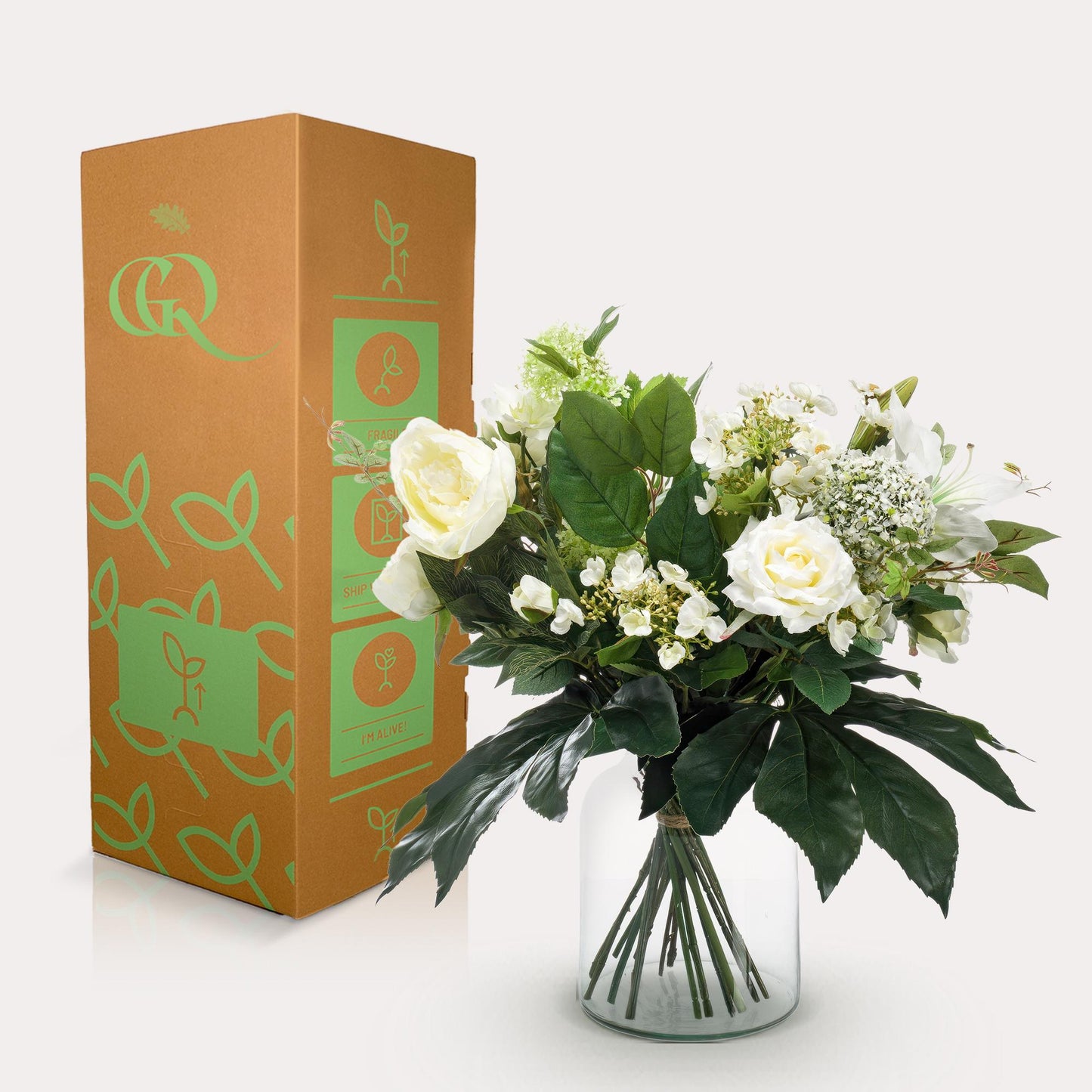 Kunstbloemen - Boeket - White Dream - 60 cm