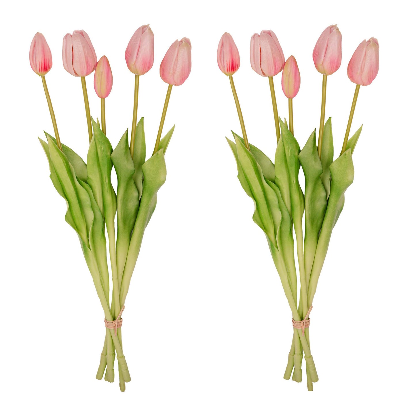Tulpen boeket Roze - 10 stuks - Kunst tulpen - 42 cm